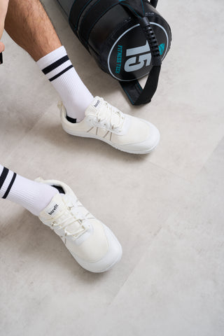 White Barefoot Flex Sneakers