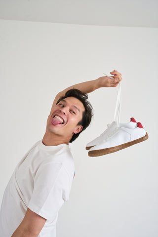 Barefoot Court Red Sneakers