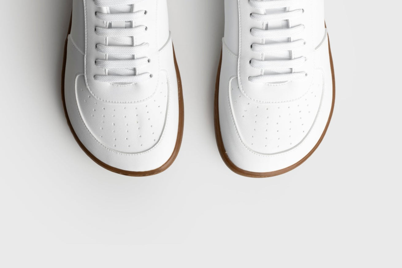 zapatillas barefoot blancas blue detail